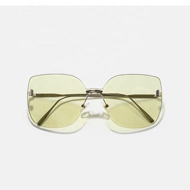 fashionable sunglasses women men newest shades rimless cat eye sun glasses oversized wholesale custom eyewear 2021 goggles