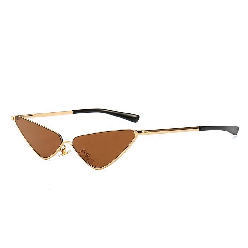 Nieuwe Cat Eye Zonnebril Vrouwen 2021 Trend Moderne Retro Mannen Half Frame Smalle Oceaan Zonnebril Dames Zonnebril Lentes De so
