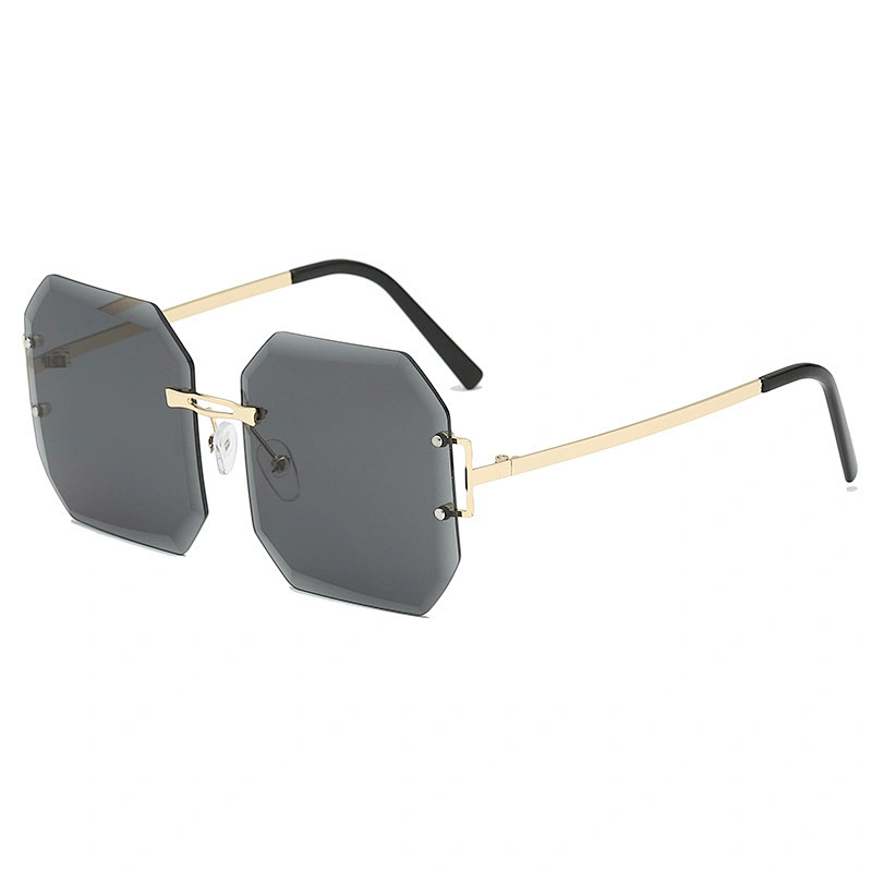 fashion rimless sunglasses women men newest shades retro square sun glasses wholesale custom eyewear 2021 trendy goggle