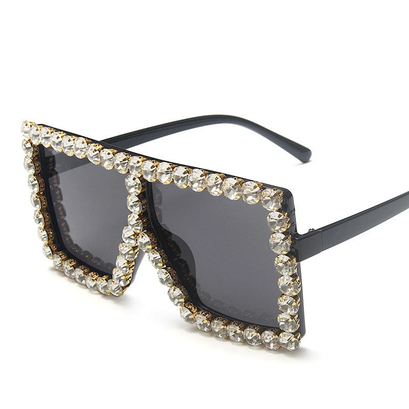 diamond sunglasses women men newest shades retro sun glasses wholesale custom oversized eyewear 2021 square china goggles
