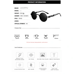 2021 newest fashion round steam punk metal spring legs sunglasses women men eyewear shade sun glasses wholesale custom goggles
