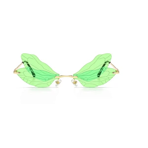 fashion rimless sunglasses women men newest shades foldable sun glasses wholesale custom eyewear 2021 trendy goggles