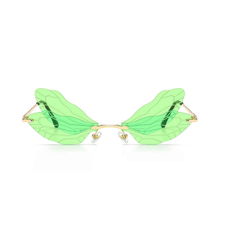 fashion rimless sunglasses women men newest shades foldable sun glasses wholesale custom eyewear 2021 trendy goggles