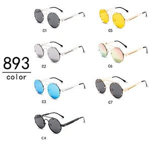 2021 newest fashion punk round spring legs sunglasses women men eyewear shade sun glasses wholesale custom night vision goggles