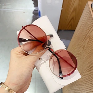fashionable round frame sunglasses women men newest shades retro vintage sun glasses wholesale custom eyewear 2021 trendy goggle