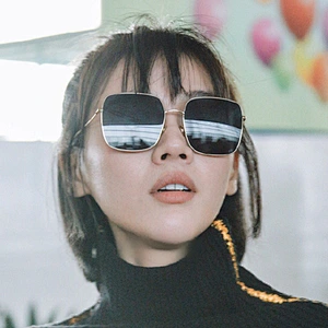 2021 newest fashion metal square oversize trendy sunglasses women men eyewear shade vintage sun glasses wholesale custom goggles