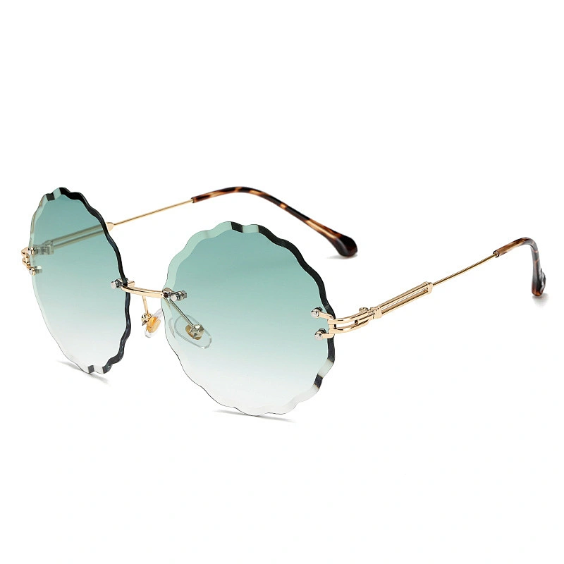 fashionable 2021 rimless retro sunglasses newest women men shades UV luxury sun glasses wholesale custom eyewear trendy goggle