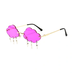 fashion cloud shape sunglasses women men newest shades retro metal  sun glasses wholesale custom eyewear 2021 trendy goggles