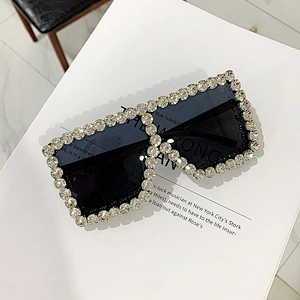 fashion retro sun glasses women men newest shades vintage diamond sunglasses oversized wholesale custom eyewear 2021 goggles