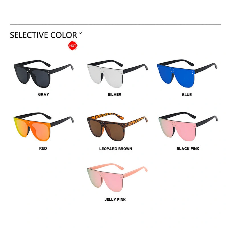 2021 newest fashion big frame colorful siamese sunglasses women men eyewear shade vintage sun glasses wholesale custom goggles