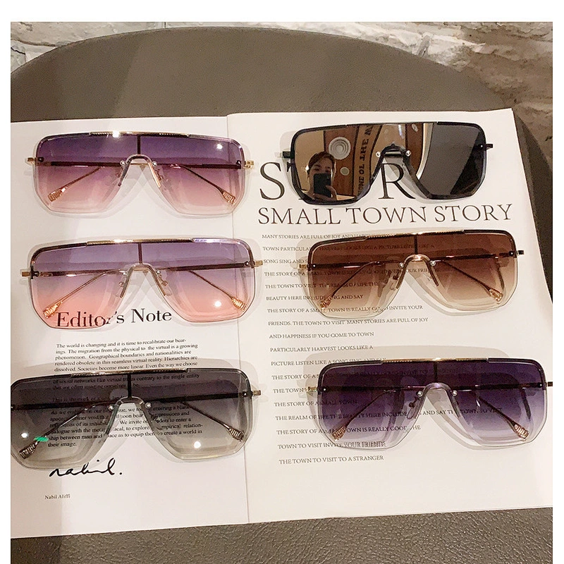 fashionable sunglasses women men newest shades retro vintage sun glasses oversized wholesale custom eyewear 2021 trendy goggles