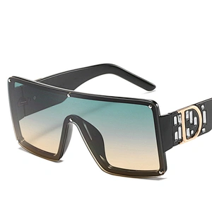 fashion sunglasses women men newest D words dimond square shadess  sun glasses oversized wholesale custom eyewear 2021 goggles