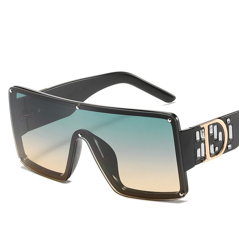 fashion sunglasses women men newest D words dimond square shadess  sun glasses oversized wholesale custom eyewear 2021 goggles