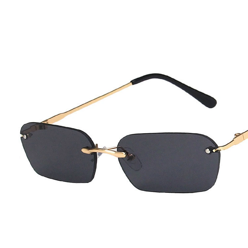 fashion oval sunglasses women men newest shades small frames rimless  sun glasses wholesale custom eyewear 2021 trendy goggles