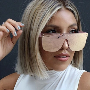 fashion sunglasses oversized women men newest shades retro big frame sun glasses wholesale custom eyewear 2021 trendy goggles