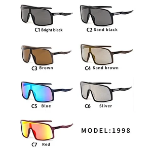 2021 Newest trendy outdoor cycling colorful sport sunglasses women men eyewear shade sun glasses wholesale custom goggles