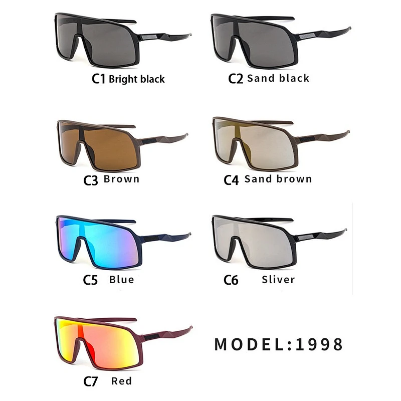 2021 Newest trendy outdoor cycling colorful sport sunglasses women men eyewear shade sun glasses wholesale custom goggles