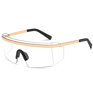fashionable metal sunglasses women men newest shades square sun glasses oversized wholesale custom eyewear 2021 trendy goggles