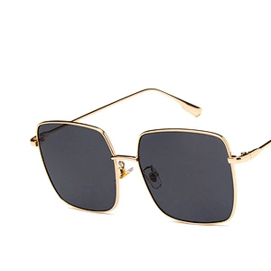 2021 newest fashion metal square oversize trendy sunglasses women men eyewear shade vintage sun glasses wholesale custom goggles