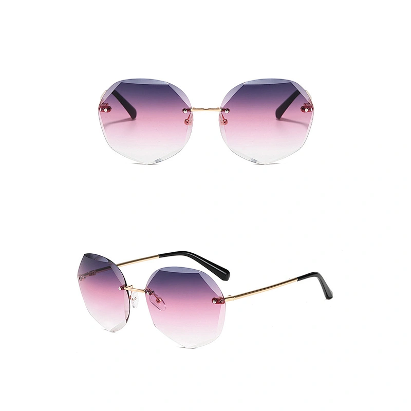 fashionable sunglasses women men newest rimless photochromic retro  shades sun glasses wholesale custom eyewear 2021 goggles