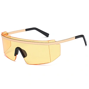 fashionable metal sunglasses women men newest shades square sun glasses oversized wholesale custom eyewear 2021 trendy goggles