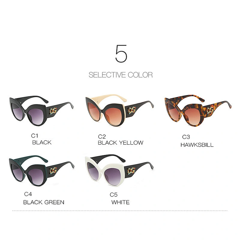 fashion cat eye diamond sunglasses women men newest shades retro sun glasses wholesale custom eyewear 2021 trendy goggle