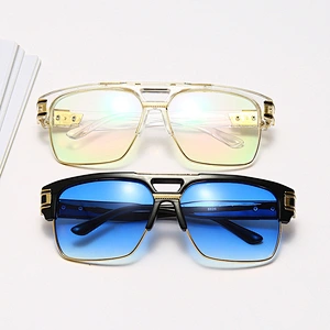 Retro square women men newest shades punk style sun glasses wholesale custom eyewear 2021 trendy sunglasses