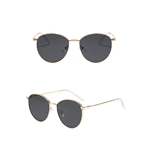 fashion sunglasses women men newest shades metallic retro round frame  sun glasses wholesale custom eyewear 2021 goggles