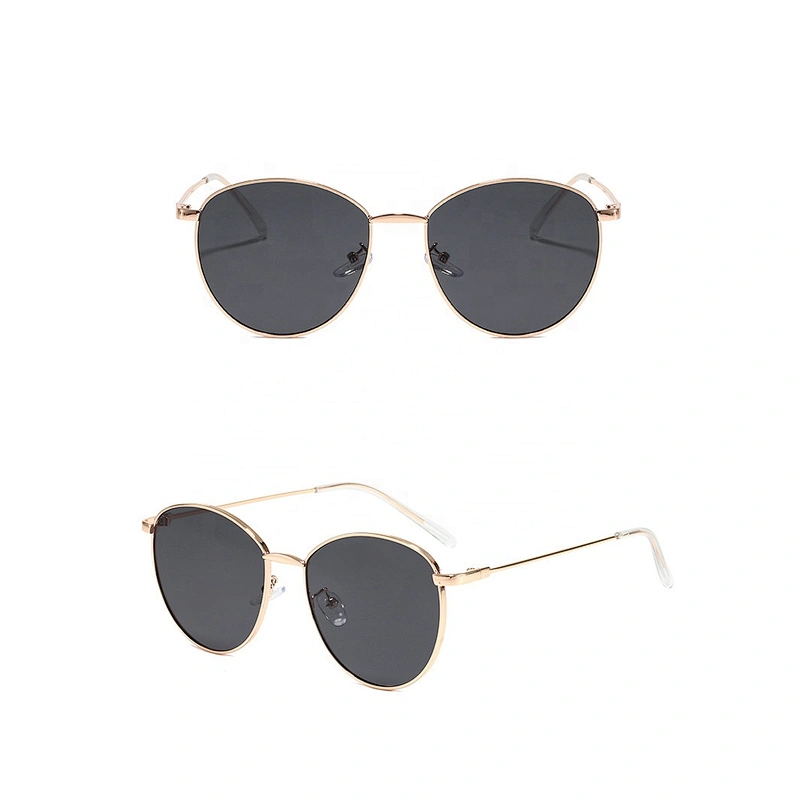fashion sunglasses women men newest shades metallic retro round frame  sun glasses wholesale custom eyewear 2021 goggles