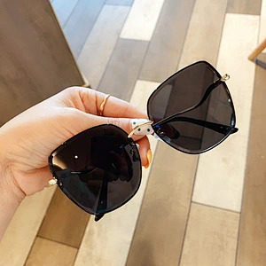 fashion rimless retro sunglasses women men newest shades oversized  sun glasses  wholesale custom eyewear 2021 trendy goggle