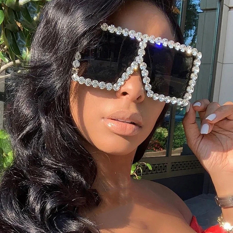 fashion retro sun glasses women men newest shades vintage diamond sunglasses oversized wholesale custom eyewear 2021 goggles