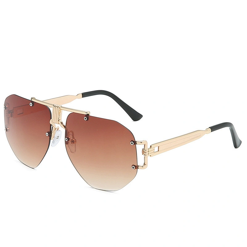 2021 newest fashion personality metal celebrity sunglasses women men eyewear shade vintage sun glasses wholesale custom goggles