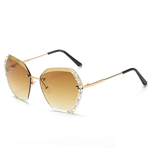 fashionable diamond sunglasses women men newest shades rimlesssun glassesd wholesale custom eyewear 2021 trendy goggles