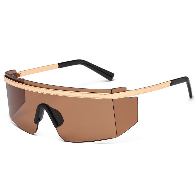 fashionable metal sunglasses women men newest shades square sun glasses oversized wholesale custom eyewear 2021 trendy goggles
