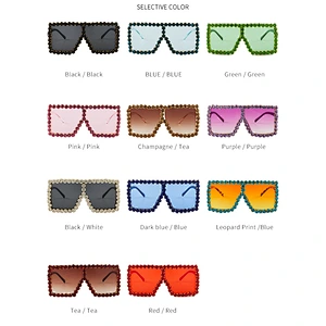 fashionable diamond square 2021 sunglasses newest women men shades sun glasses oversized wholesale custom eyewear trendy goggle