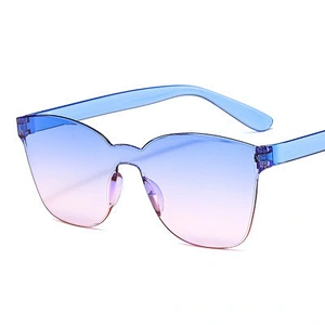 fashion rimless sunglasses women men newest shades retro sun glasses oversized wholesale custom eyewear 2021 trendy goggle