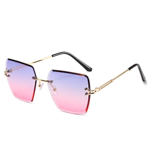 fashion sunglasses women men newest shadess retro rimless sun glasses  wholesale custom eyewear 2021goggles