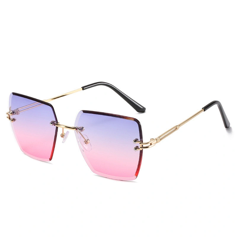 fashion sunglasses women men newest shadess retro rimless sun glasses  wholesale custom eyewear 2021goggles