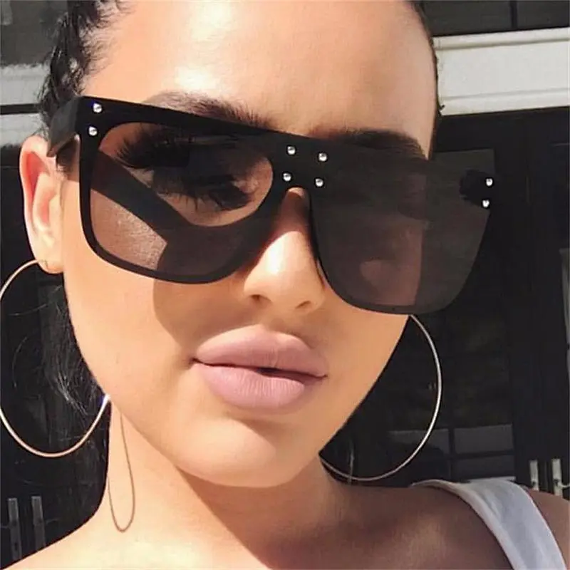 2021 newest fashion big frame colorful siamese sunglasses women men eyewear shade vintage sun glasses wholesale custom goggles