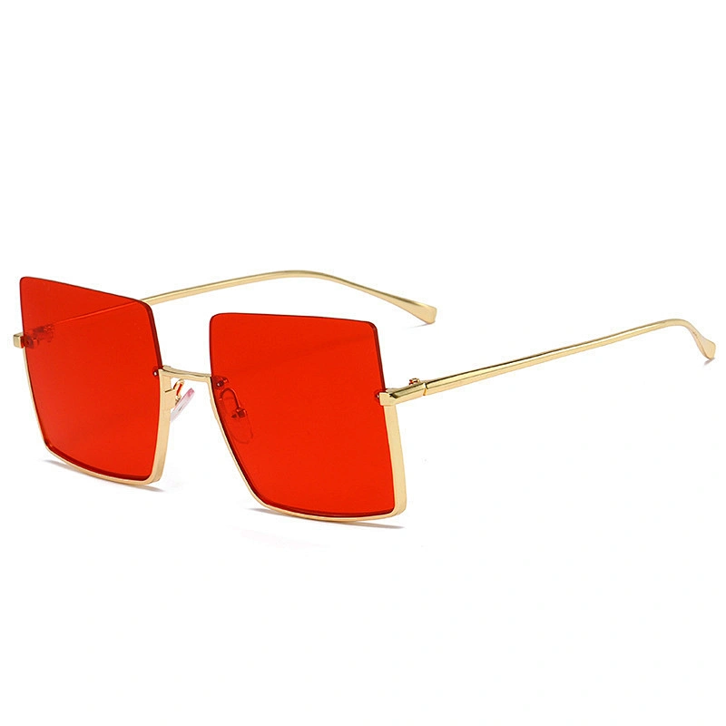 2021 Newest trendy square oversize trimming personality sunglasses wholesale women men eyewear shade sun glasses custom goggles