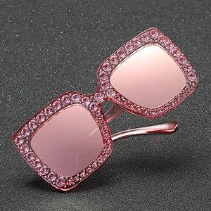 fashion diamond sunglasses women men newest shades retro sun glasses oversized wholesale custom eyewear 2021 trendy goggle