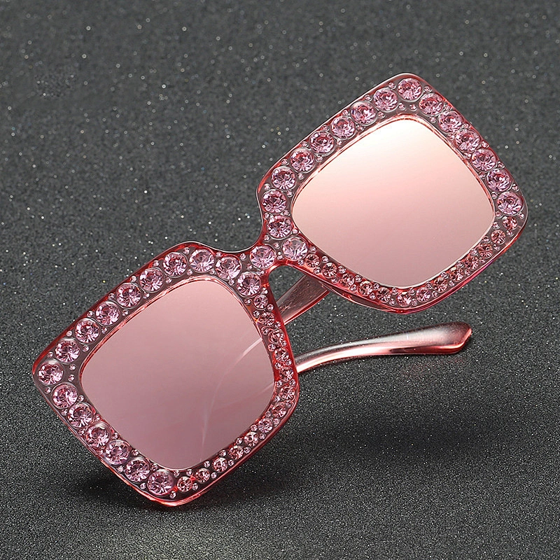 fashion diamond sunglasses women men newest shades retro sun glasses oversized wholesale custom eyewear 2021 trendy goggle