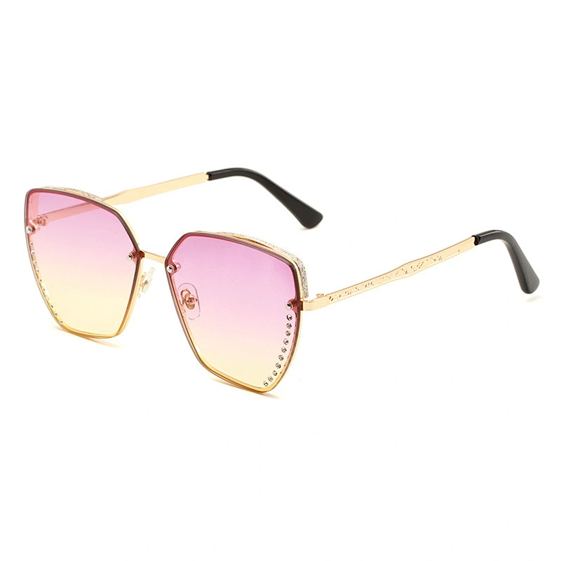 fashionable metal ocean piece 2021 sunglasses newest women men shades diamond sun glasses wholesale custom eyewear trendy goggle