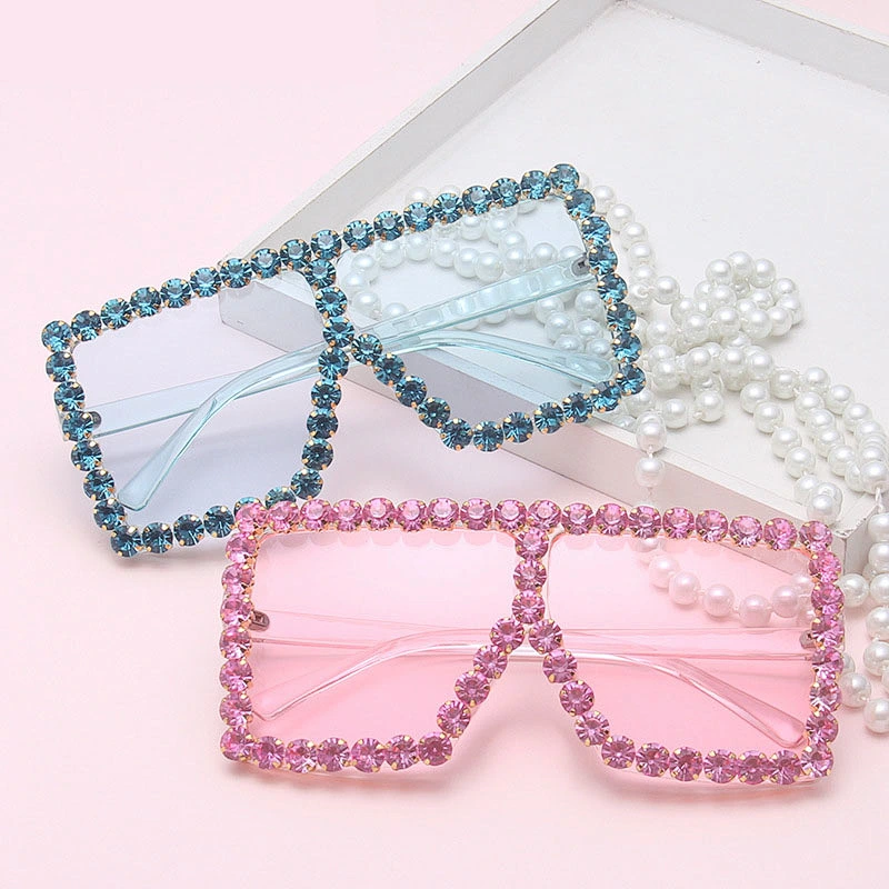 diamond sunglasses women men newest shades retro sun glasses wholesale custom oversized eyewear 2021 square china goggles