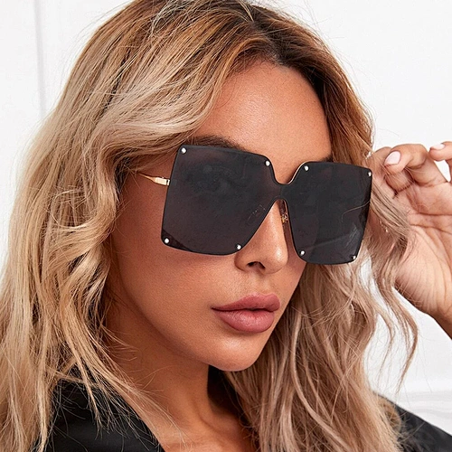 fashionable  sunglasses women men newest shades mental square sun glasses oversized wholesale custom  eyewear 2021 goggles