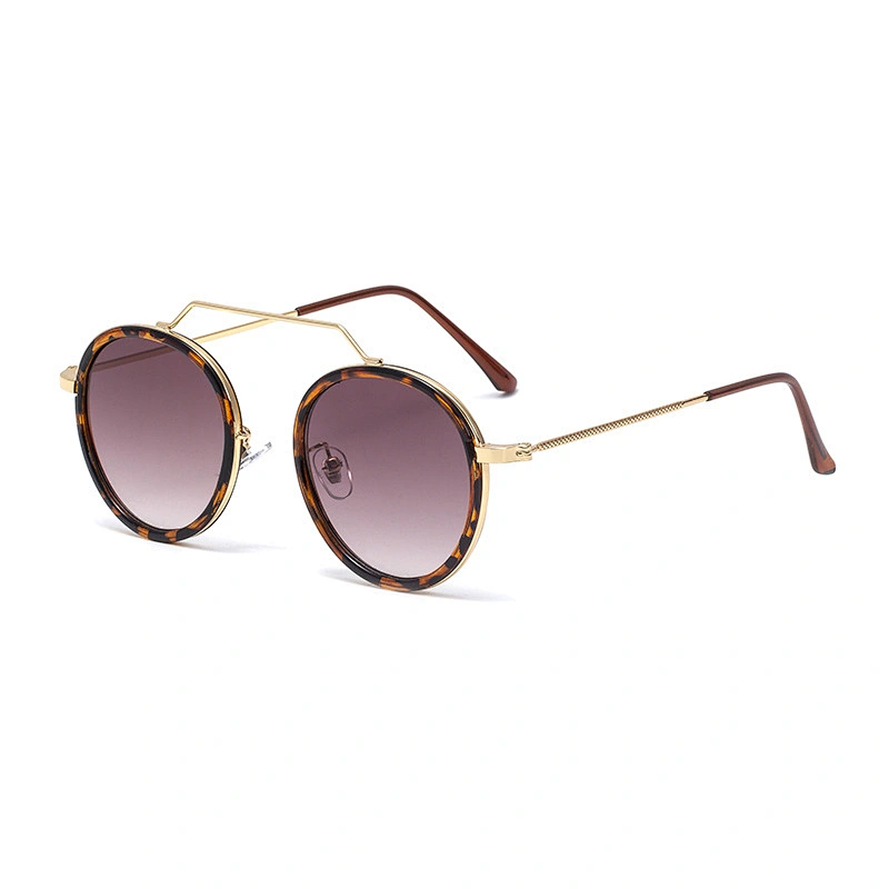 fashionable sunglasses women men newest shades retro round frame mental sun glasses wholesale custom eyewear 2021goggles