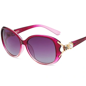 fashionable 2021 oval pearl sunglasses newest women men shades UV polarized sun glasses wholesale custom eyewear trendy goggle