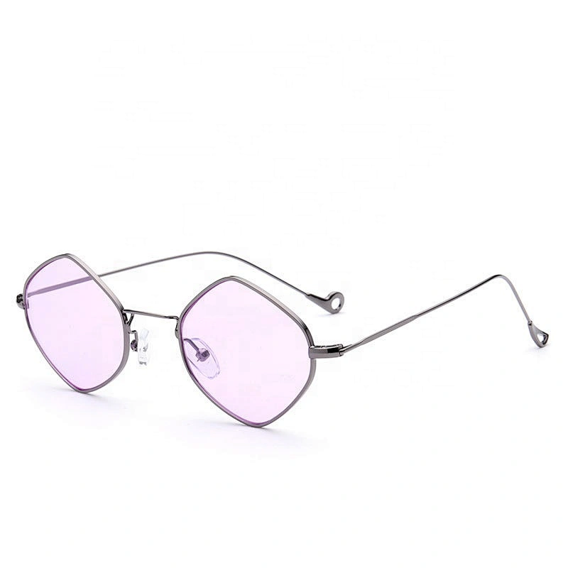 2017 Fashion Trend Retro Vrouwen Kleine Vierkante Zonnebril Metalen Frame Tint Lens Bril