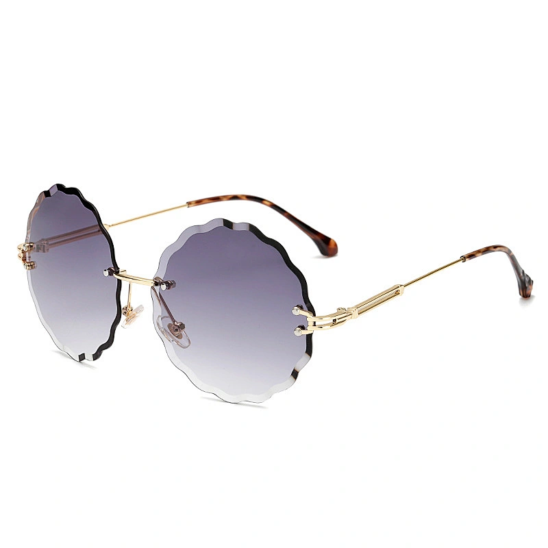 fashionable 2021 rimless retro sunglasses newest women men shades UV luxury sun glasses wholesale custom eyewear trendy goggle