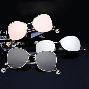 2021 newest fashion round beads fishing driving oval sunglasses women men eyewear shade sun glasses wholesale custom goggles